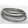 Image 1 : Mexican Sterling Three Bangle Bracelet Set