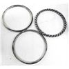 Image 2 : Mexican Sterling Three Bangle Bracelet Set