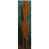 Image 2 : African Carved and Handpainted Wooden Figure