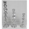 Image 1 : Set of 3 Metal Candlestick Holders