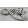 Image 1 : Silverplate Trays & Sterling Candlesticks