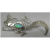 Image 1 : Navajo Sterling & Opal Lizard Pin, Signed