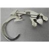 Image 2 : Navajo Sterling Sandcast Lizard Pin- F.L. Begay