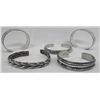 Image 1 : Five Sterling Cuff Bracelets