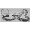 Image 2 : Five Sterling Cuff Bracelets