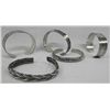 Image 3 : Five Sterling Cuff Bracelets