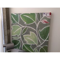 FLOOR LAMP AND LEAF PAINTING