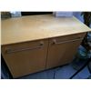 Image 2 : MAPLE WALL DESK WITH MATCHING SIDE CABINET