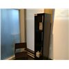 Image 1 : DARK WOOD BOOKSHELF WITH MATCHING CHAIR
