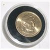 Image 1 : 2000 PRESIDENT DOLLAR *JOHN TYLER* COMES IN A HARD DISPLAY CASE DOLLAR CAME OUT OF SAFE DEPOSIT BOX!