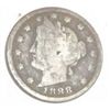 Image 1 : 1888 *VERY RARE KEY DATE* LIBERTY "V" NICKEL RED BOOK VALUE IS $50.00+ *NICE EARLY VERY GOOD GRADE*!