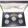 Image 1 : 2000 US STATE QUARTER COLLECTION INCLUDES MA/SC/VA/MD/NH *COMES IN ORIGINAL DISPLAY BOX*!!