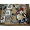 Image 2 : JACK POT LOT: ASSORTED WATCHES, LAPEL PINS, BRASS