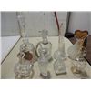 Image 2 : LOT 11 VINTAGE (7) CZECH PERFUME CRYSTAL BOTTLE &