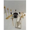 Image 1 : LOT 7 VINTAGE ITEMS: (4) 24K GP SWEDISH CANDLE