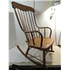 Image 1 : ANTIQUE OAK BENT WOOD ROCKING CHAIR