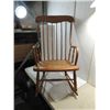 Image 2 : ANTIQUE OAK BENT WOOD ROCKING CHAIR
