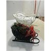 Image 2 : LOT 6 DECORATIVE CHRISTMAS METAL SLEIGHS