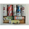 Image 1 : LOT 8 VINTAGE BEER CANS:  PULL TAB, SELF OPENER:
