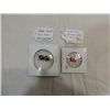 Image 1 : LOT 2, (2) JADE STONE PENDANTS & 2 RED CORAL STONE