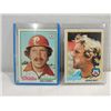 Image 1 : LOT 2 1978 TOPPS #100, 360 BASEBALL CARDS: BRETT &