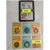 Image 1 : LOT 8 (6) 1970 TOPPS SCRATCH OFF CARDS & 1968, 69