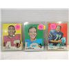 Image 1 : LOT 3 1969 TOPPS #67, 69, 123 FOOTBALL CARDS