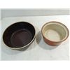 Image 2 : LOT 2 VINTAGE POTTERY: 1 7.5"D WELLER BOWL & 10"D
