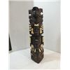 Image 1 : CONTEMPORARY WOOD CARVED INCA STYLE TOTEM 18"H