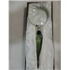 Image 1 : 8.5"L MURANO STYLE HAND HELD MAGNIFYING GLASS