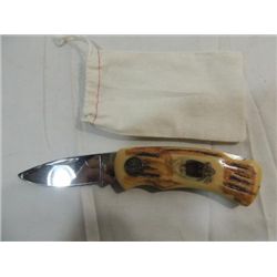 WILD OUTDOORS STAINLESS STEEL POCKET KNIFE WITH