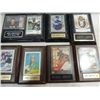 Image 2 : LOT 9 (7) SPORTS CARDS ON PLAQUES, 2 BOX SETS