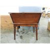 Image 1 : VINTAGE 22X15X22 PINE SEWING FLIP TOP CABINET