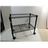 Image 1 : 24X14X21 ALL BLACK METAL OFFICE ROLLER RACK