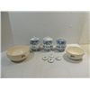 Image 1 : LOT 5 VINTAGE CERAMIC (3) CANNISTERS & 2 NESTED