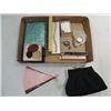 Image 1 : LOT 10 VINTAGE ITEM: 2 FOLDING HAND FANS, 18K GOLD