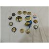 Image 1 : LOT 13 VINTAGE POLITICAL & SPORT BUTTONS: GEHRIG,