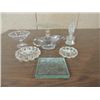 Image 2 : LOT 8 VINTAGE GLASSWARE: 2 CANDLEWICK CAKE TRAY,