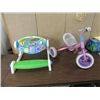Image 1 : LOT 2 (1) LITTLE GIRLS TRICYCLE & BABY ACTIVITY