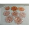 Image 1 : LOT 18 VINTAGE PINK DEPRESSION GLASS PLATES & 1