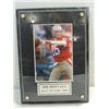 Image 1 : 6X8 PLAQUE FOOTBALL PHOTO AUTOGRAPH JOE MONTANA