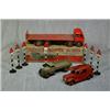 Image 1 : A Collection of 7 Die Cast and 1 Tin Plate Toys inc Dinky Fire Engine, Army...