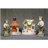 Image 1 : Two Staffordshire Cottage Pastille Burners....