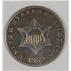 Image 1 : 1852 THREE CENT SILVER VF+