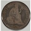Image 1 : 1876-CC SEATED DIME AG