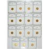 Image 1 : $2.50 INDIAN GOLD SET, GRADED IN PCI GREEN LABEL HOLDERS, GREAT SET OF GOLD!!!