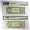 Image 2 : 2001 $1 FEDERAL RESERVE NOTE (STAR) CHICAGO, IL PMG 66 EPQ & 2003 $1 FEDERAL