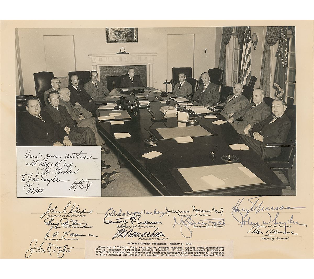 Harry S Truman And Cabinet