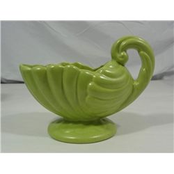 Vintage Olive Green Pottery Gravy Boat