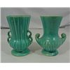 Image 1 : Two McCoy Vases-Aqua